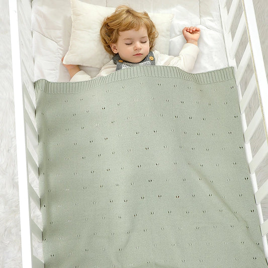 Bebê recém-nascido cobertor de malha sólida infantil carrinho swaddling envoltório super macio xadrez saco de dormir quente menino menina cama colcha 90*70cm