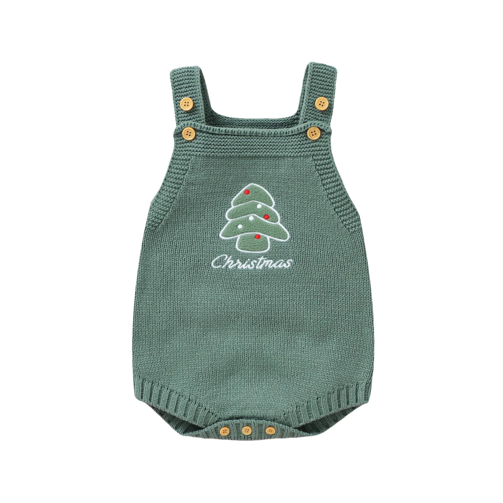Ma & baby 1-18m natal bebê menino menina macacão recém-nascido infantil sem mangas árvore santa bordado malha macacão geral trajes de natal