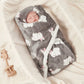Inverno cobertor do bebê swaddle envoltório flanela cordeiro velo colcha quente para recém-nascido cama macio carrinho de bebê cobertor manta bebe