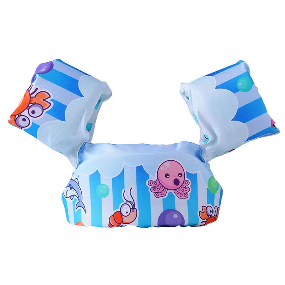 Bebê flutuador braço manga anel flutuante colete de flutuabilidade segura criança equipamentos de natação braçadeiras natação espuma piscina brinquedos colete salva-vidas