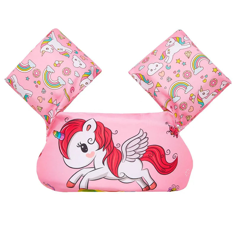 Bebê flutuador braço manga anel flutuante colete de flutuabilidade segura criança equipamentos de natação braçadeiras natação espuma piscina brinquedos colete salva-vidas
