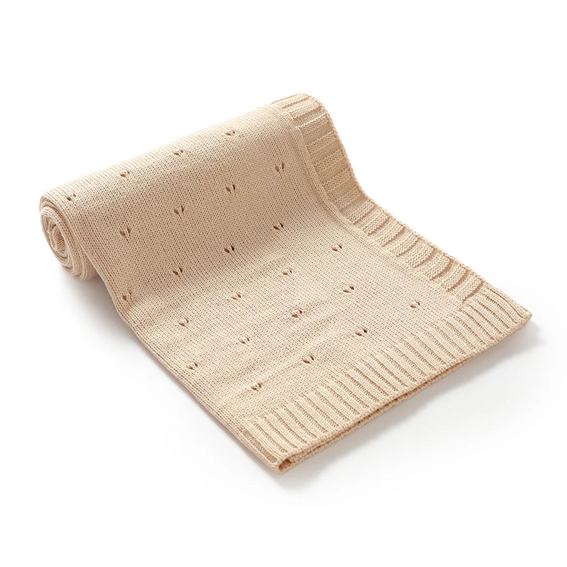 Bebê recém-nascido cobertor de malha sólida infantil carrinho swaddling envoltório super macio xadrez saco de dormir quente menino menina cama colcha 90*70cm