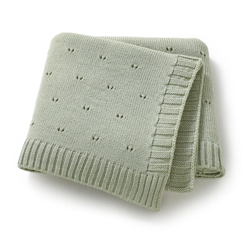 Bebê recém-nascido cobertor de malha sólida infantil carrinho swaddling envoltório super macio xadrez saco de dormir quente menino menina cama colcha 90*70cm