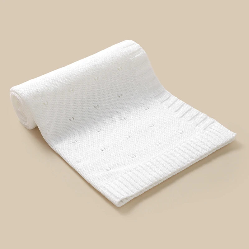 Bebê recém-nascido cobertor de malha sólida infantil carrinho swaddling envoltório super macio xadrez saco de dormir quente menino menina cama colcha 90*70cm