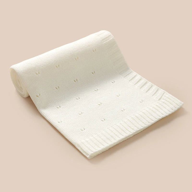 Bebê recém-nascido cobertor de malha sólida infantil carrinho swaddling envoltório super macio xadrez saco de dormir quente menino menina cama colcha 90*70cm