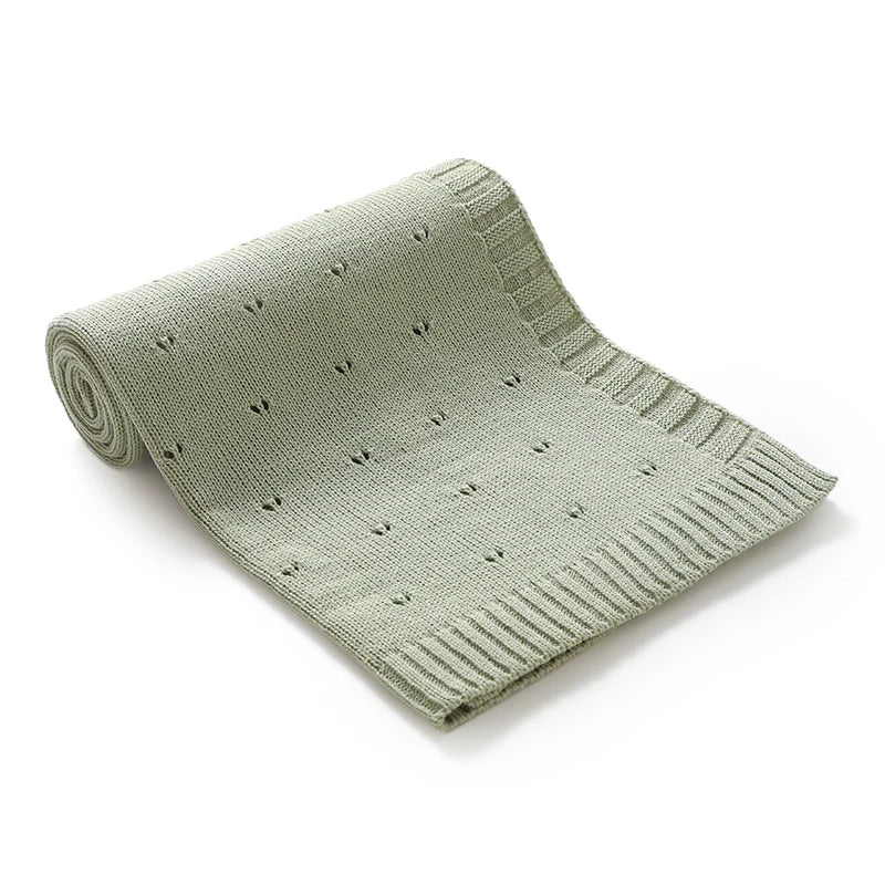 Bebê recém-nascido cobertor de malha sólida infantil carrinho swaddling envoltório super macio xadrez saco de dormir quente menino menina cama colcha 90*70cm